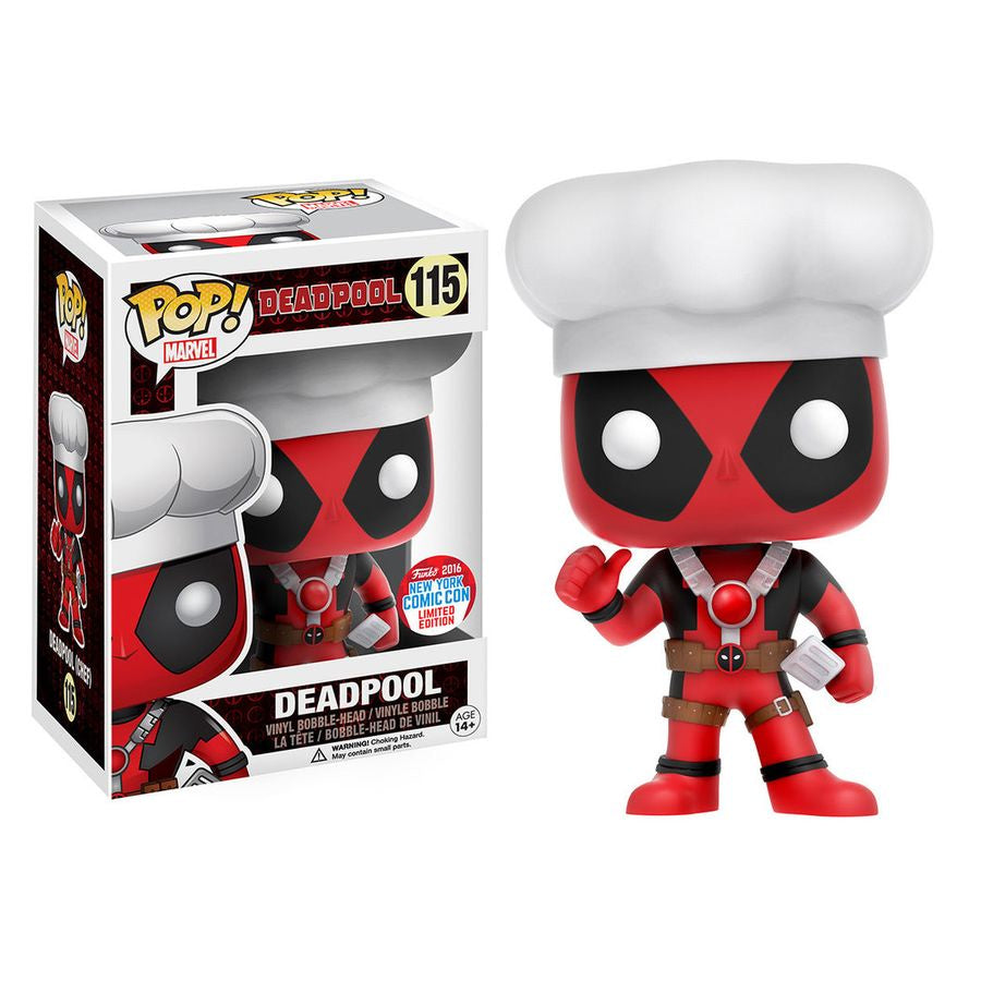 Deadpool - Chef Deadpool 2016 NYCC Collectable Pop! Vinyl #115 (Used)