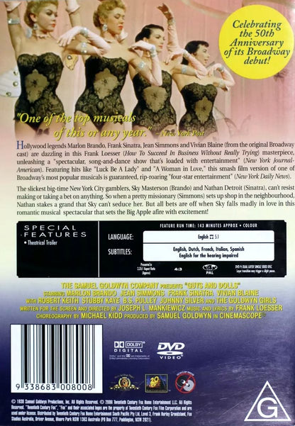 Frank Sinatra - Guys & Dolls (1955) DVD