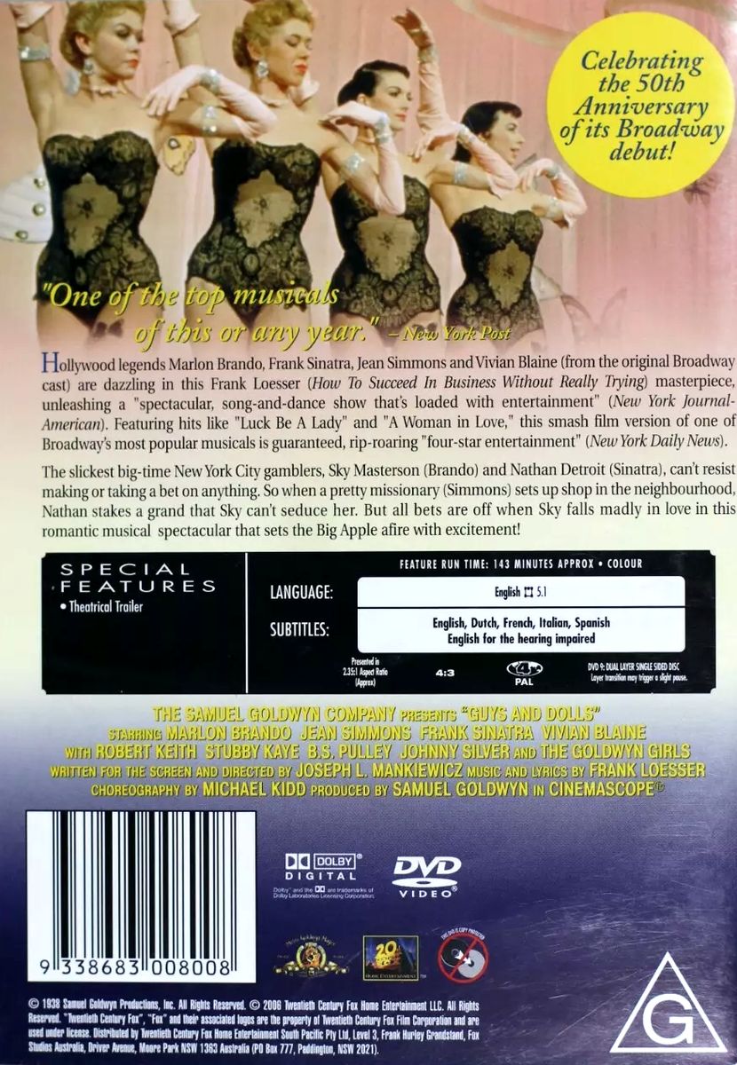 Frank Sinatra - Guys & Dolls (1955) DVD