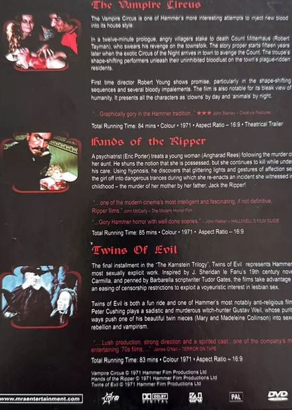 Peter Cushing - Hammer Horror Collection 3DVD Boxset (Used)