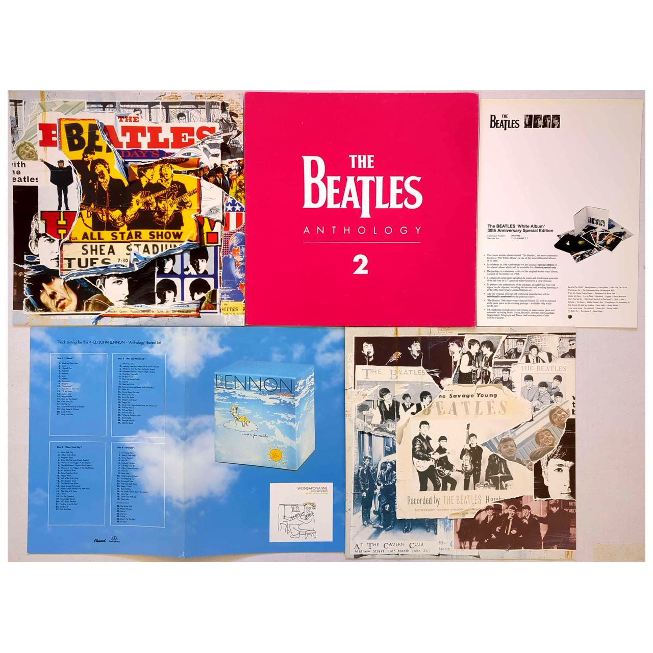 Beatles - Set Of 5 Promo Display Card Posters/Booklet