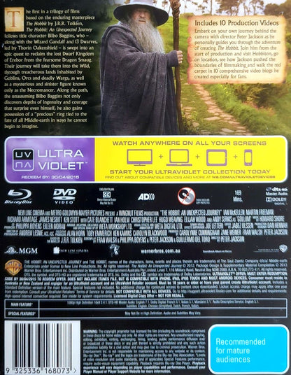 Martin Freeman - The Hobbit: An Unexpected Journey Ltd Ed 05102 Blu-Ray + DVD