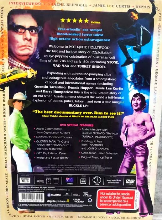 Mark Hartley - Not Quite Hollywood: The Wild, Untold Story of Ozploitation! (2008) 2DVD (Used)