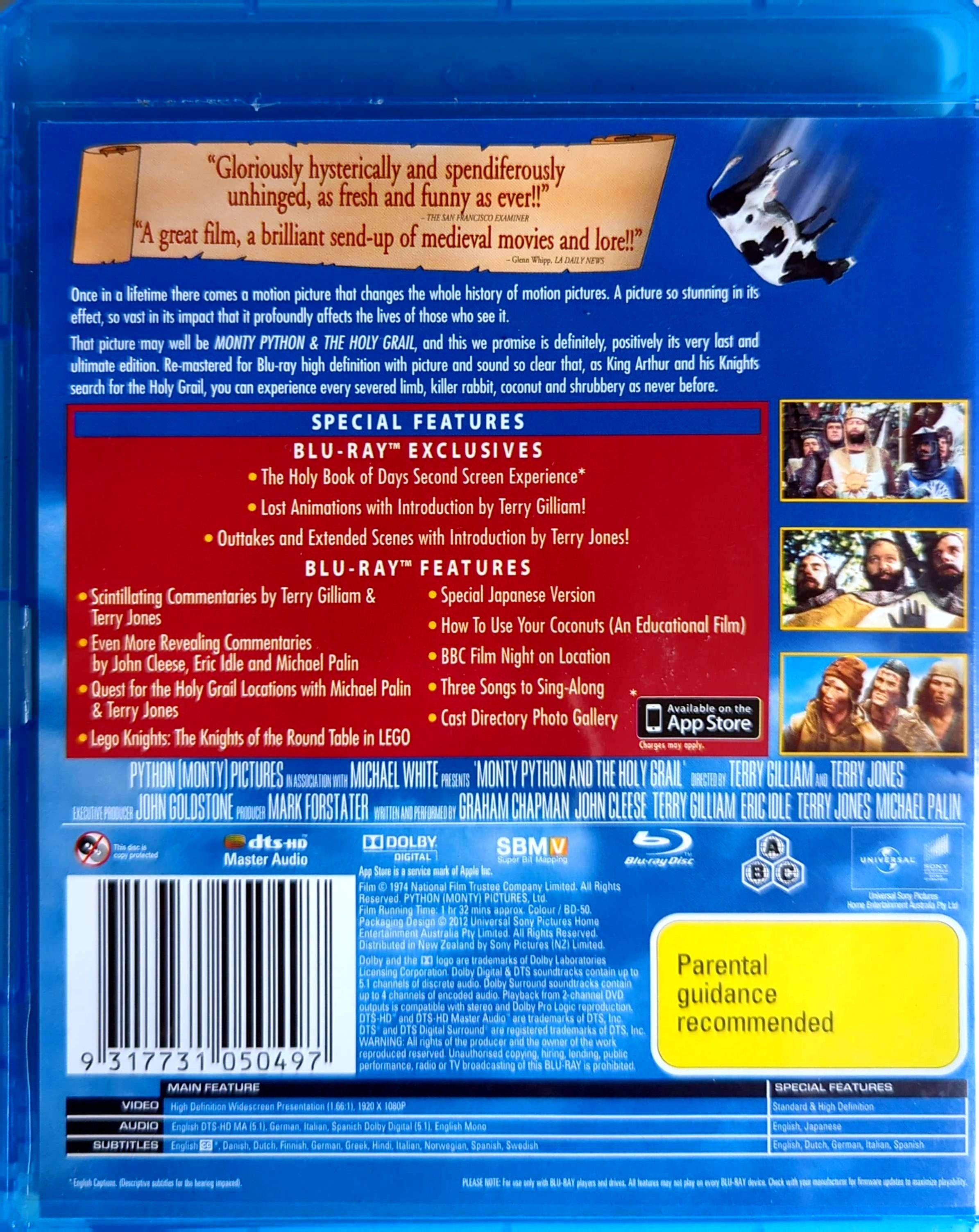 John Cleese - Monty Python & The Holy Grail (1975) Blu-Ray DVD (Used)