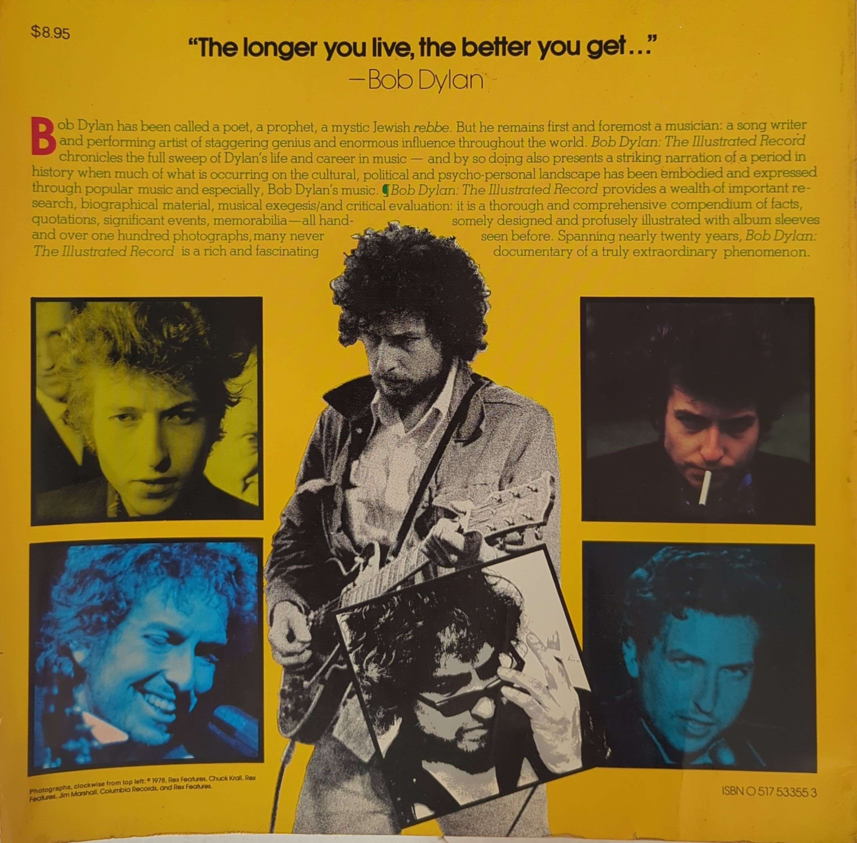Alan Rinzler - Bob Dylan: The Illustrated Record Softcover Book (1978)