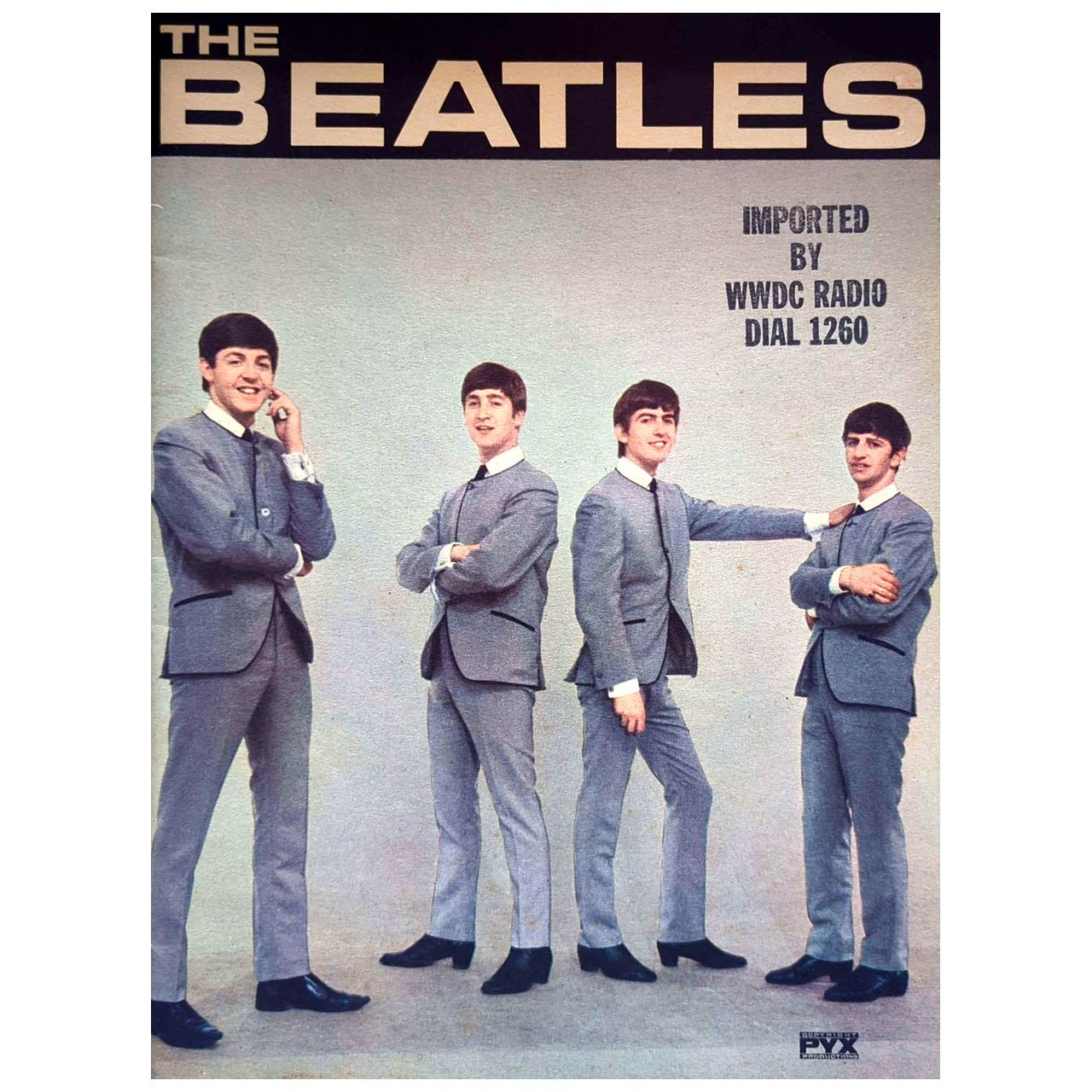 Beatles - 1964 PYX Magazine WWDC Radio Station Call Sign EXCELLENT