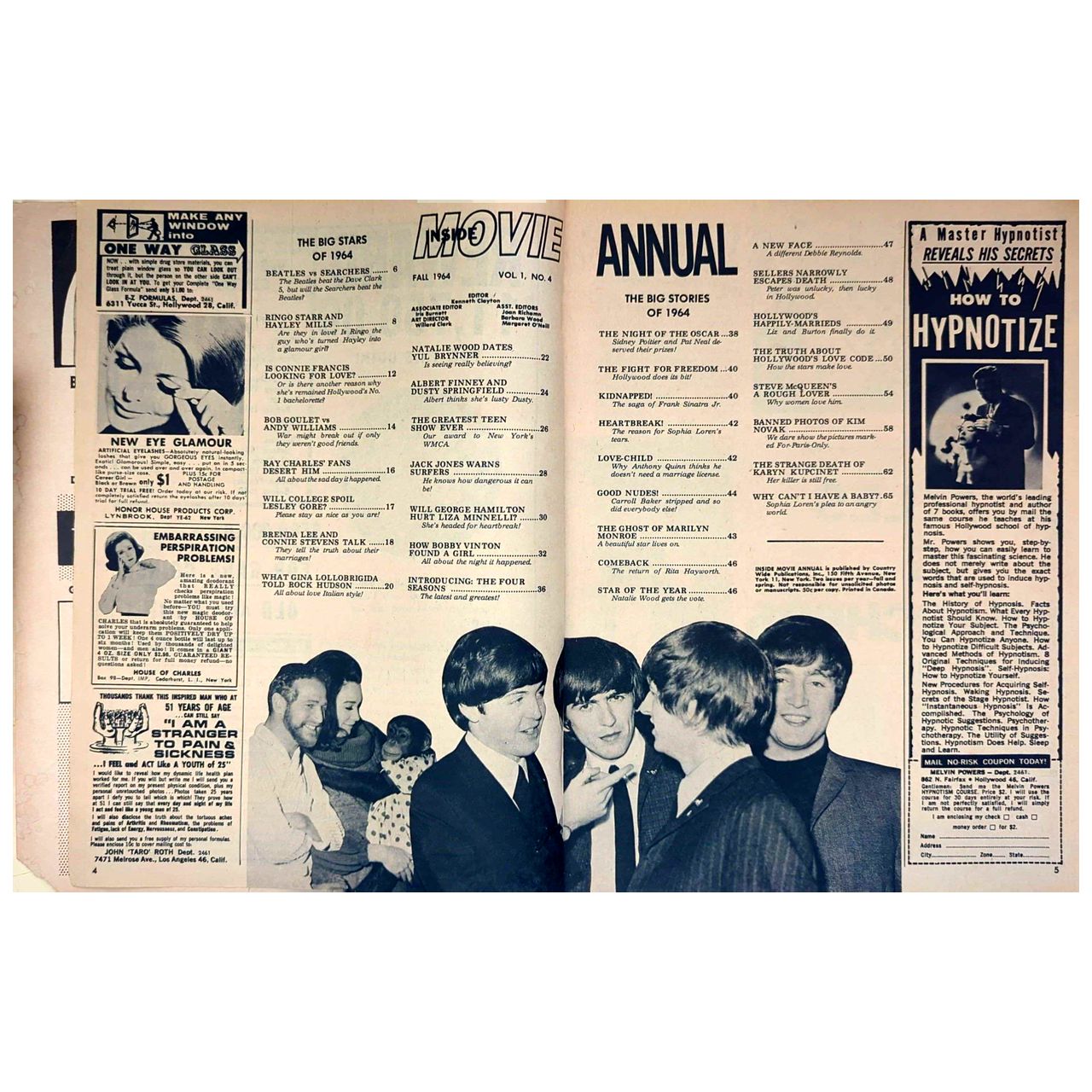 Beatles - Inside Movie Annual Magazine Fall 1964