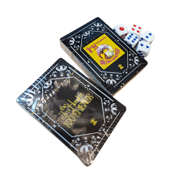Jimi Hendrix - Twin Pack Playing Cards with dice