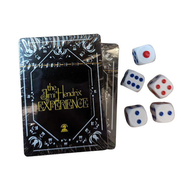 Jimi Hendrix - Twin Pack Playing Cards with dice