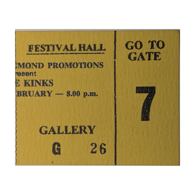 Kinks - Give The People What They Want Tour 1982 Original Vintage Concert Ticket
