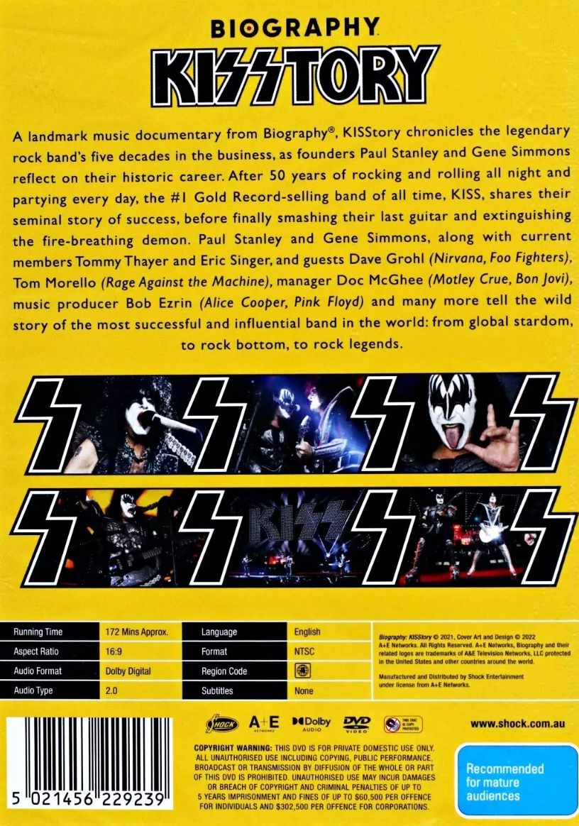 Kiss - Kisstory Biography DVD