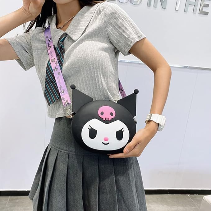 Hello Kitty - Kuromi Head Shape Shoulder Bag
