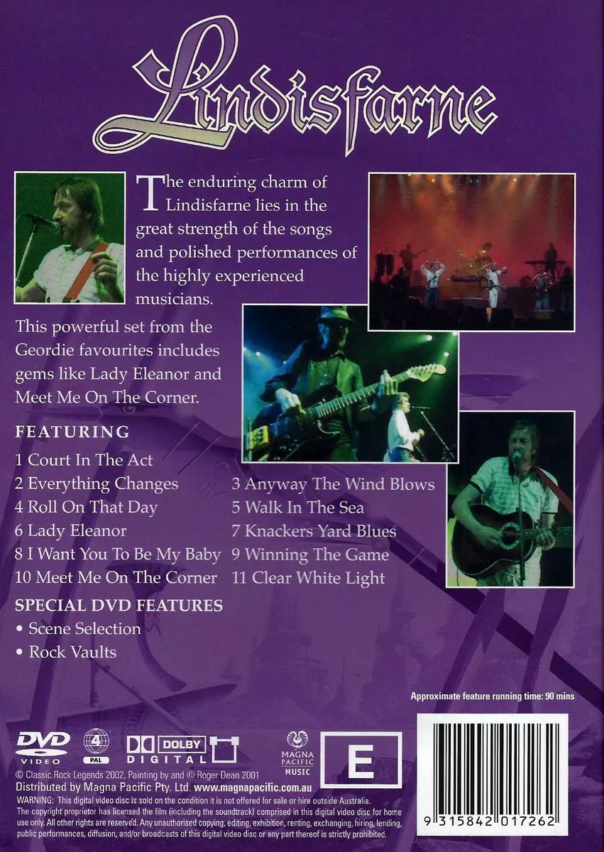 Lindisfarne - Lindisfarne Classic Rock Legends DVD