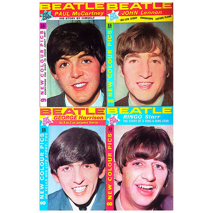 Beatles - 1963 Pop Pics Super Set of 4 Magazines (Used)