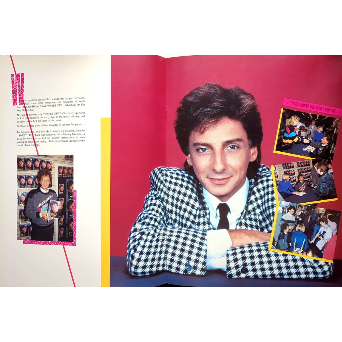 Barry Manilow - On Broadway 1989 Original Concert Tour Program