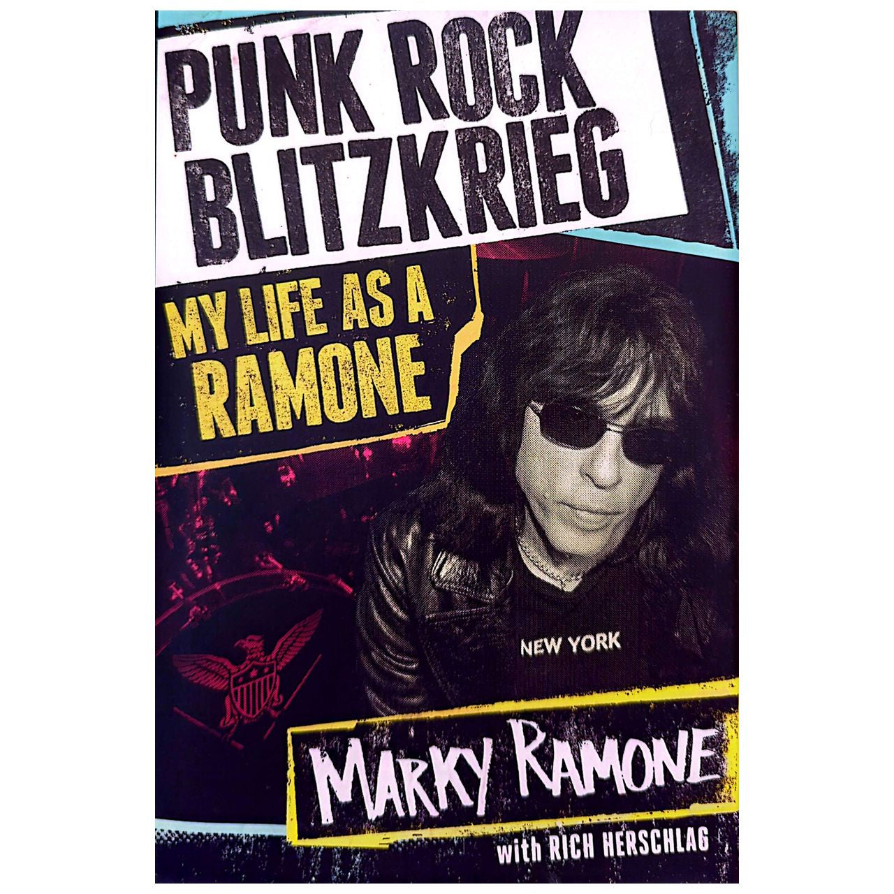 Marky Ramone - Punk Rock Blitzkrieg Book + Signed VIP Backstage Pass