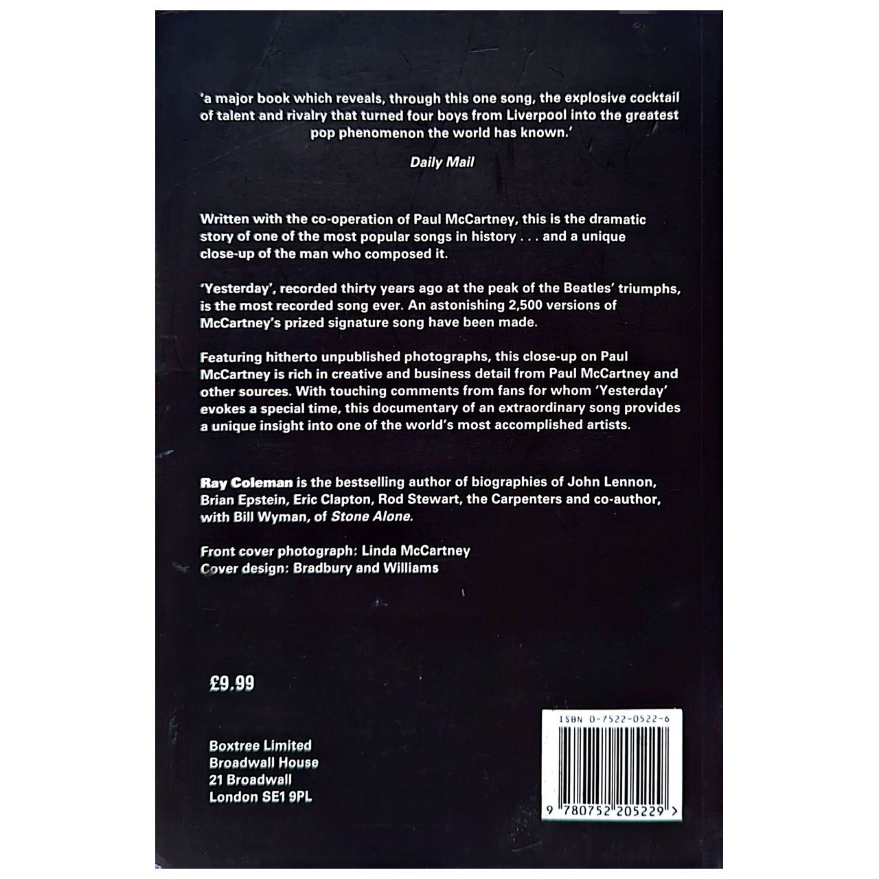 Ray Coleman - 1996 Paul McCartney Yesterday & Today Paperback Book (Used)