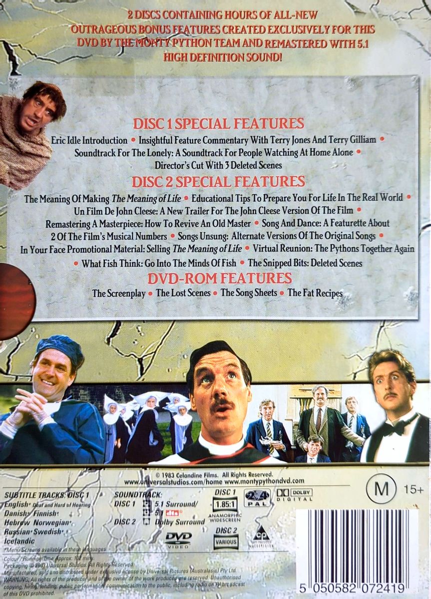 Terry Jones - Monty Python's The Meaning Of Life (1983) Special Ed 2DVD (Used)