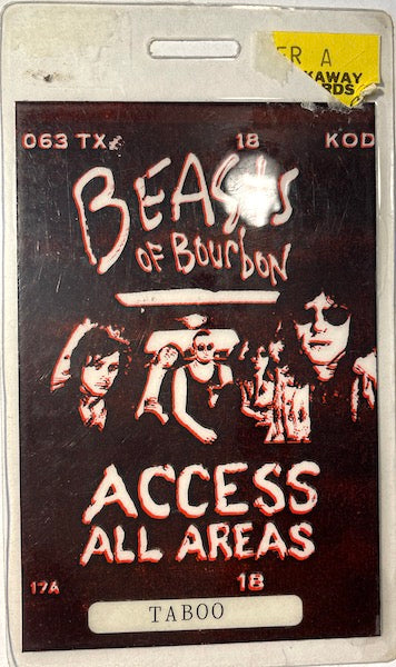 Beasts Of Bourbon - Backstage Pass Just Right 1