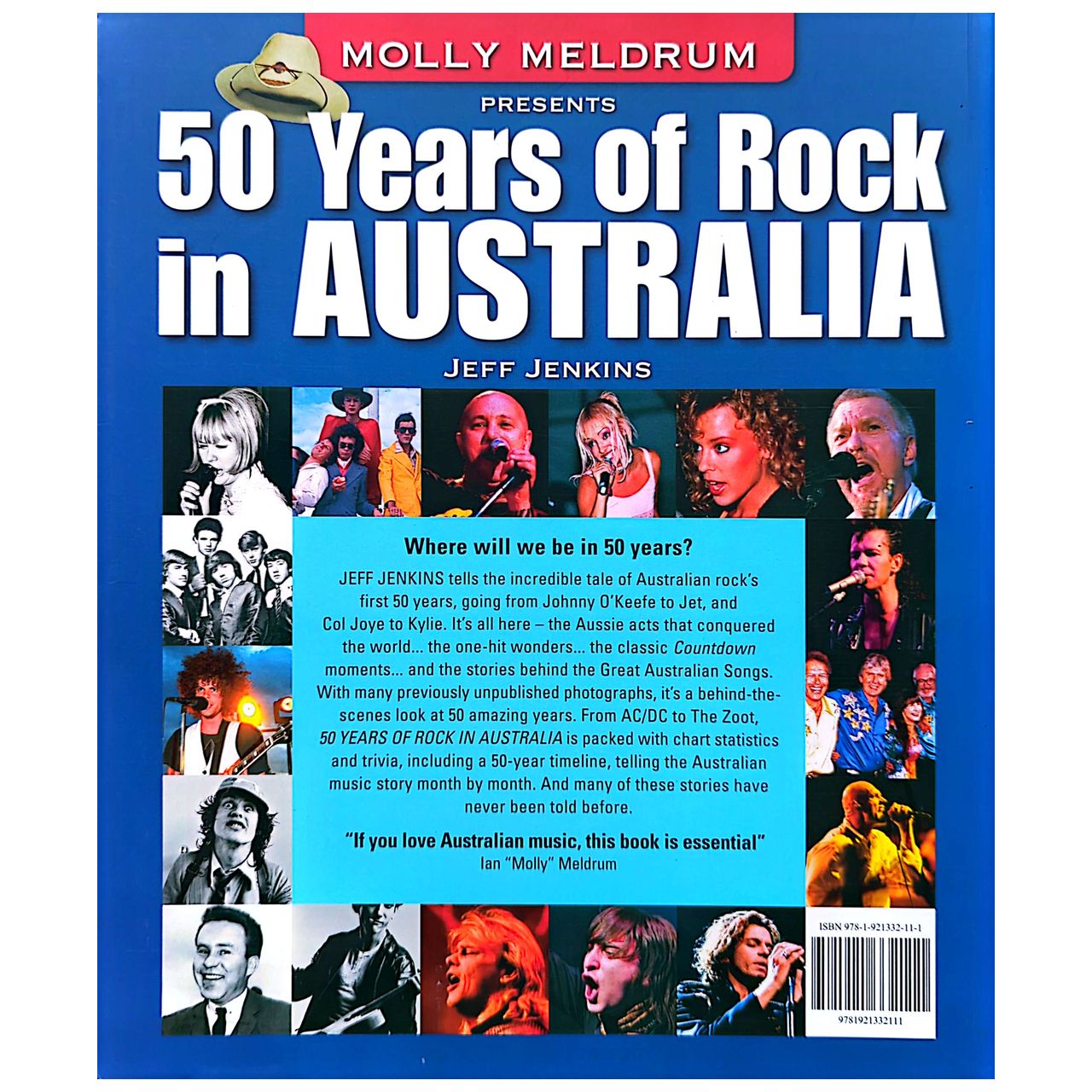 Jeff Jenkins - 2007 Molly Meldrum Presents 50 Years Of Rock In Australia Book 1st Ed. (Used)
