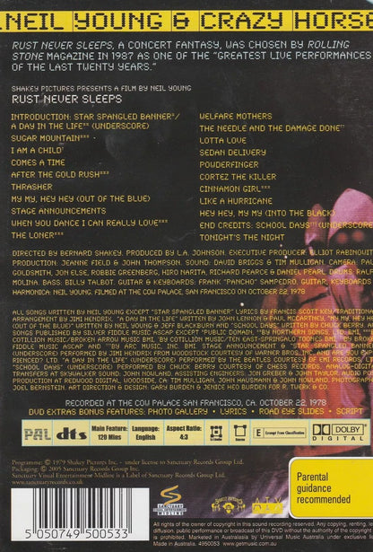 Neil Young & Crazy Horse – Rust Never Sleeps DVD