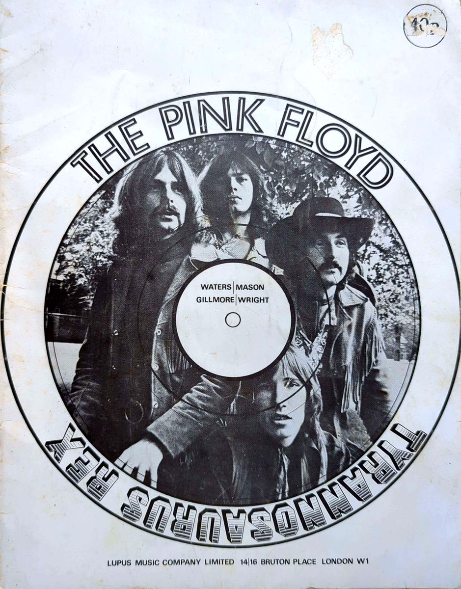 Pink Floyd & T-Rex - Tyrannosaurus Rex & Pink Floyd Sheet Music Book (1969)