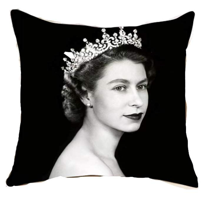 Queen Elizabeth - Young Portrait Canvas Style 45x45cm Cushion