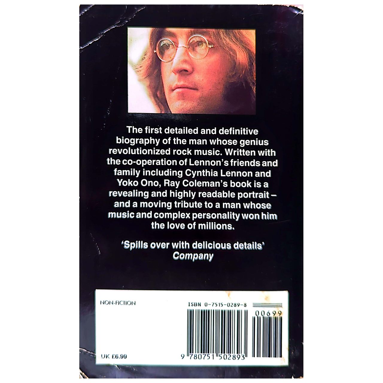 Ray Coleman - 1993 John Lennon Book (Used)