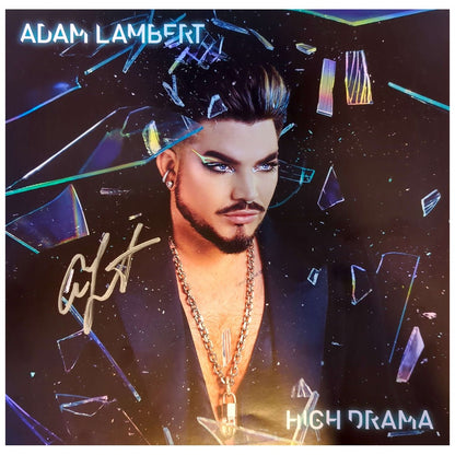 Adam Lambert - High Drama Clear Coloured Signed Vinyl LP (Used)