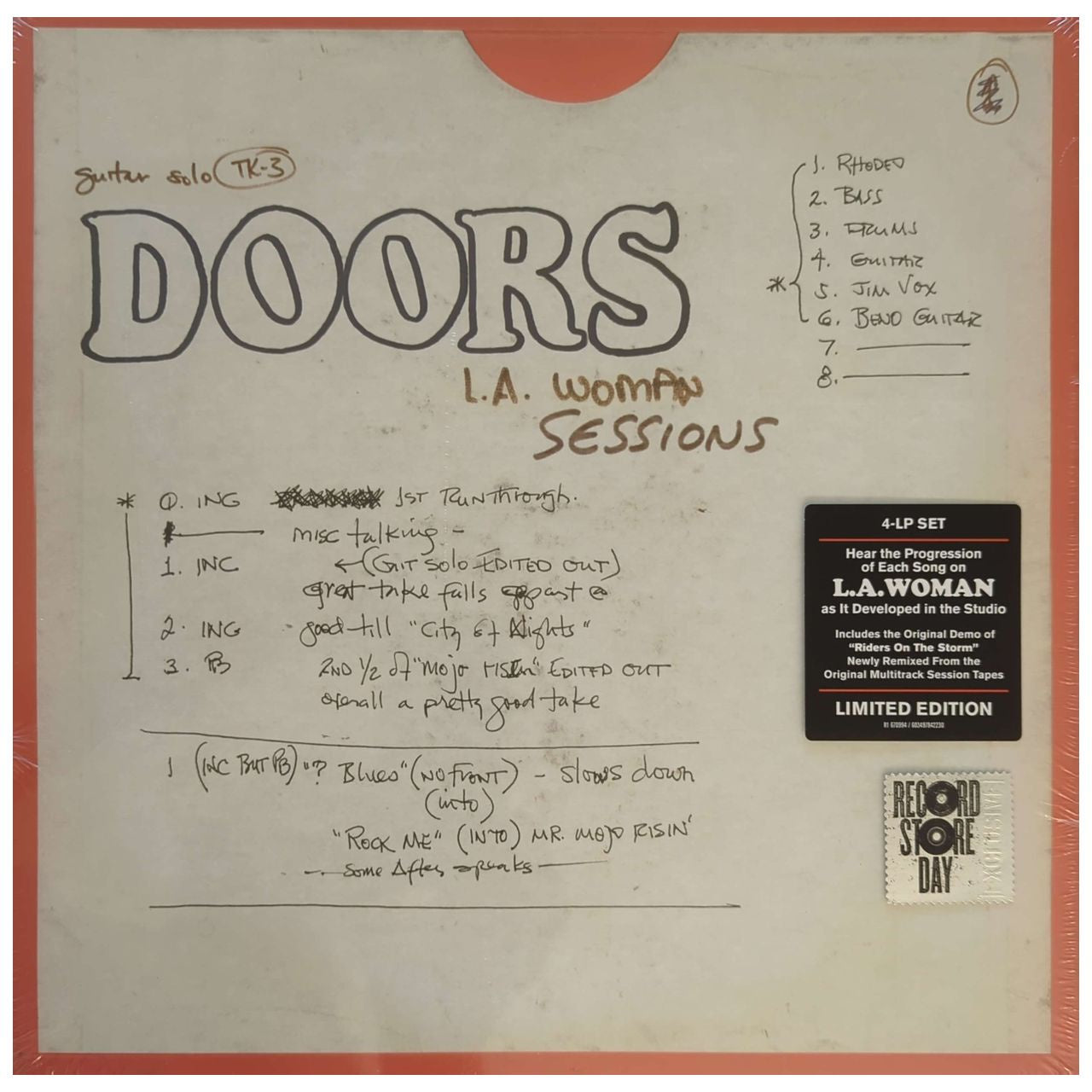 Doors – L.A. Woman Sessions RSD2022 Vinyl 4LP (New)