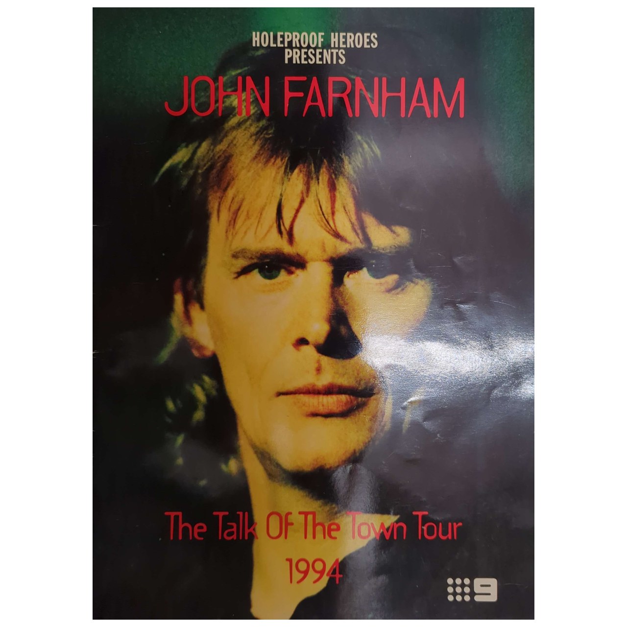 John Farnham - The Talk of the Town Tour 1994 Original Concert Tour Program With Concert Ticket