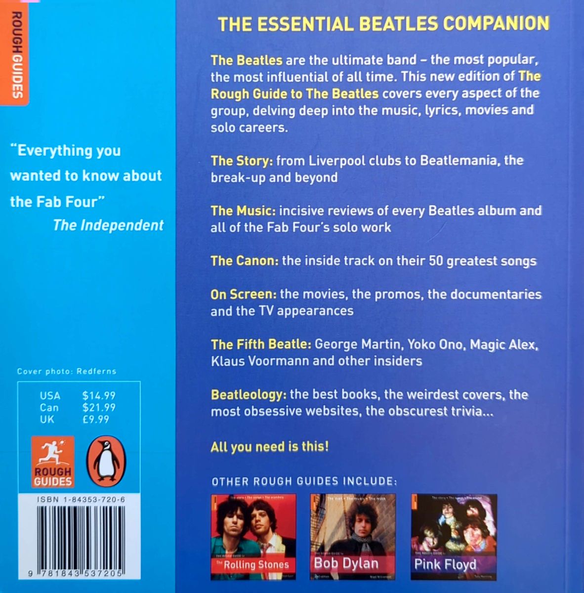 Chris Ingham - The Rough Guide To The Beatles 2nd Edition Softcover Book (2006)