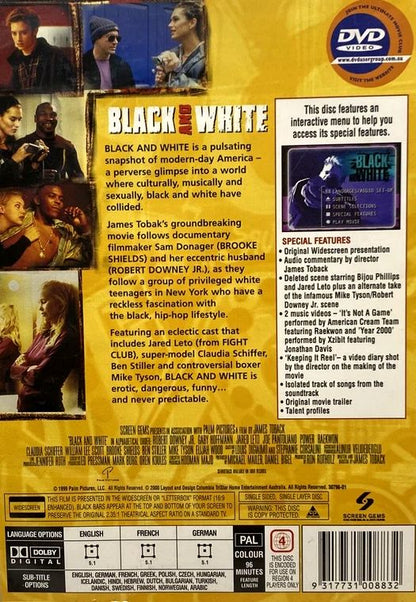 Robert Downey Jr - Black & White (Collector's Ed) DVD (1999)