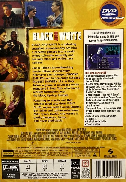 Robert Downey Jr - Black & White (Collector's Ed) DVD (1999)