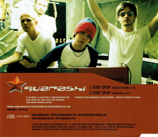 Quarashi – Stick 'Em Up - Promo CD Single