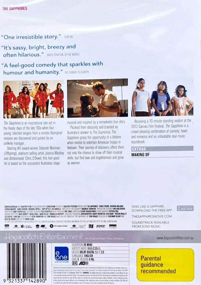 Jessica Mauboy - The Sapphires (2012) DVD (Used)