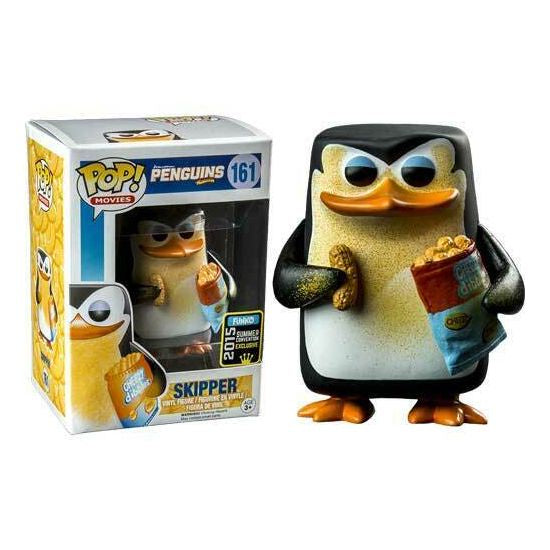 Penguins Of Madagascar - Skipper Cheesy SDCC 2015  Collectable Pop! Vinyl #161 (Used)