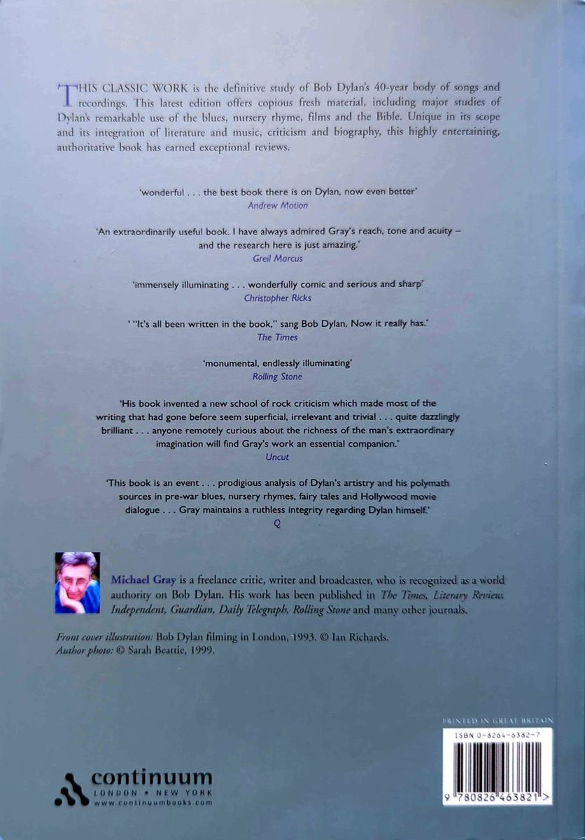 Michael Gray - Song & Dance Man III: The Art Of Bob Dylan Softcover Book (2002)