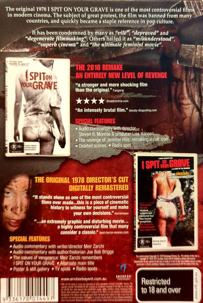 Meir Zarchi/Steven R Monroe - I Spit On Your Grave 1978 Original & 2010 Remake 2DVD Boxset (Used)
