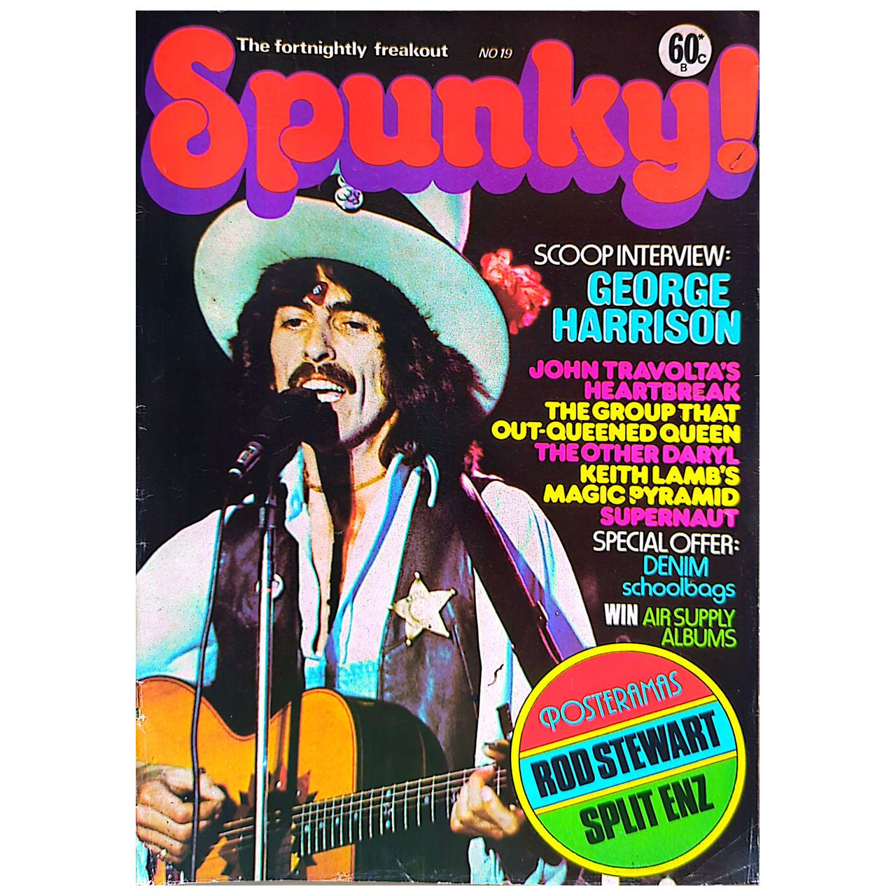 Spunky! - 1970s Fortnightly Freakout No 19 George Harrison Magazine (No Posters)
