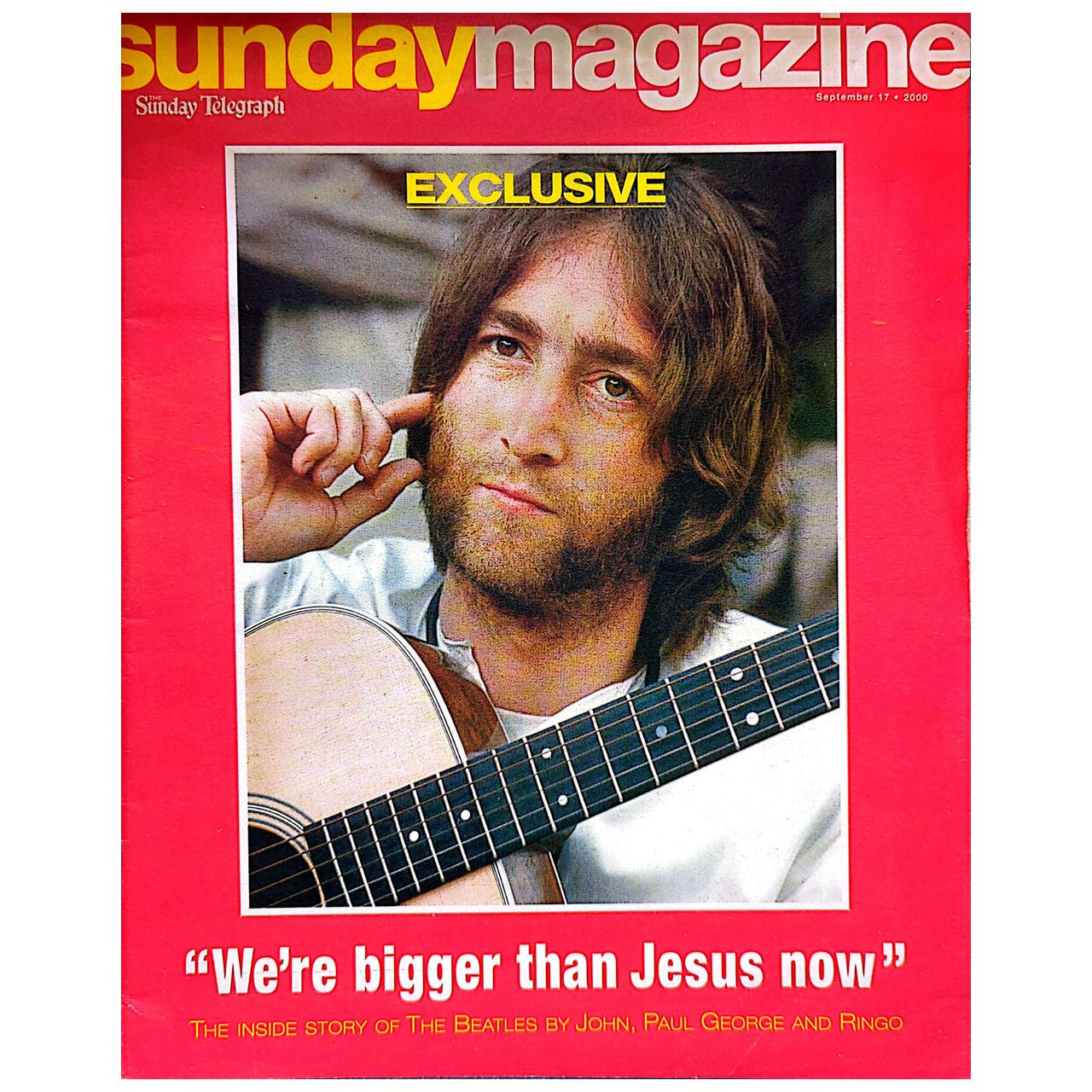 Sunday Magazine 17 Sep 2000 - Beatles We're Bigger Than Jesus Now