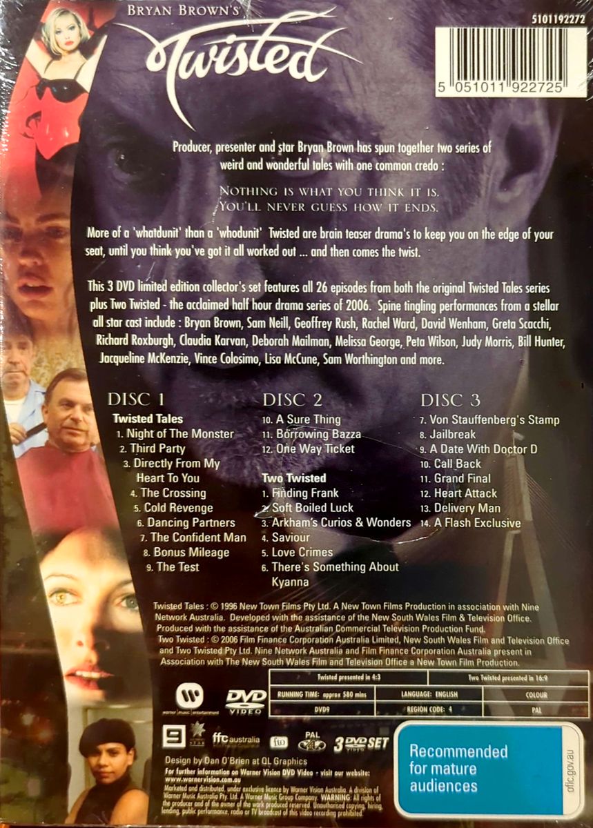 Bryan Brown - Twisted Tales & Two Twisted Series Collection 3DVD Boxset (New)