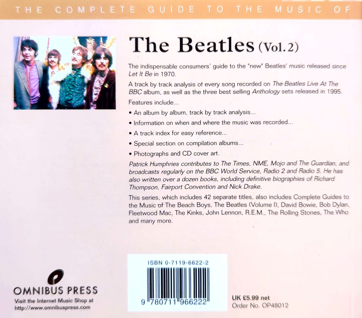 Patrick Humphries - The Complete Guide To The Music Of The Beatles Vol 2 Book (1998)