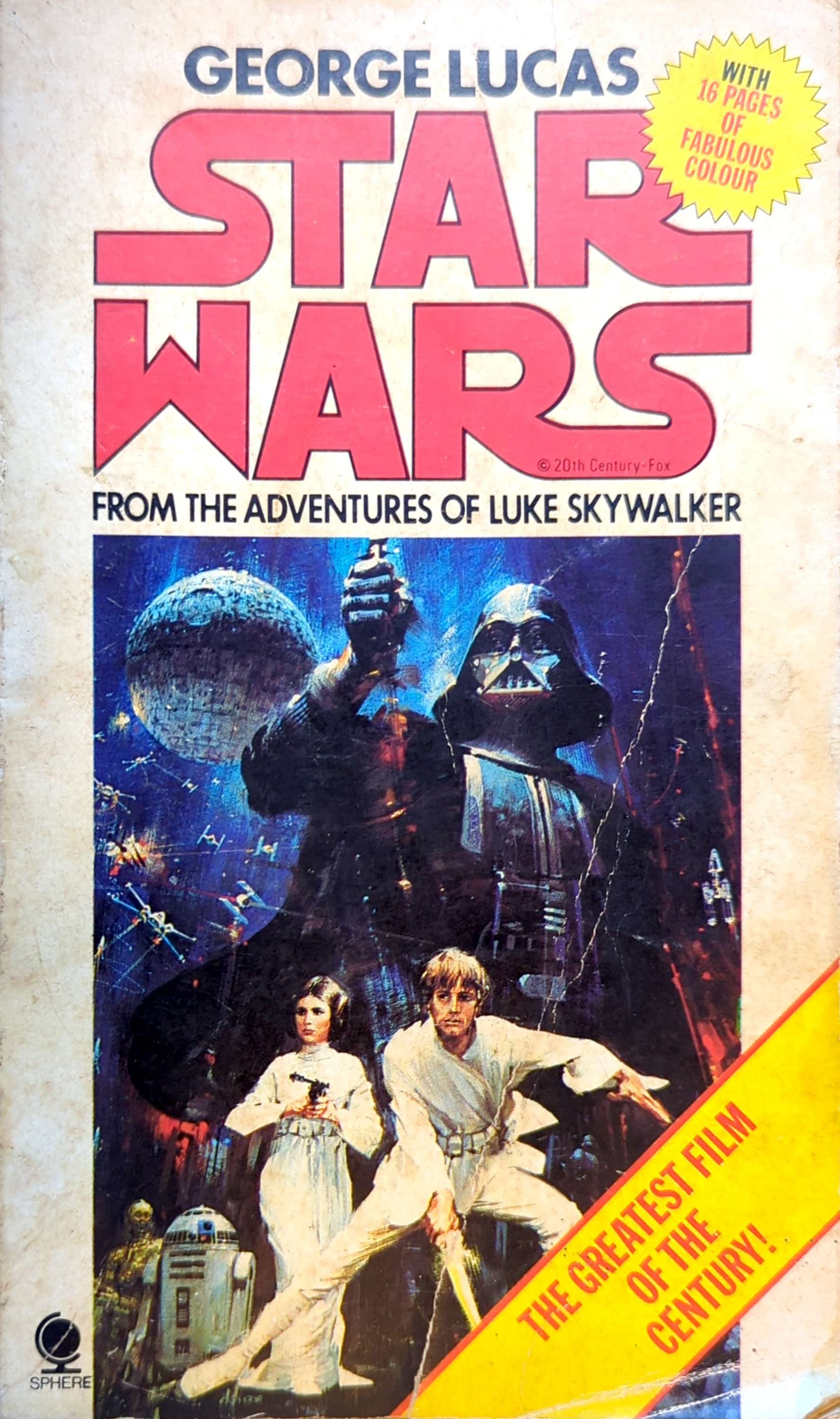 George Lucas - Star Wars Paperback Book (1977) (No colour photos)