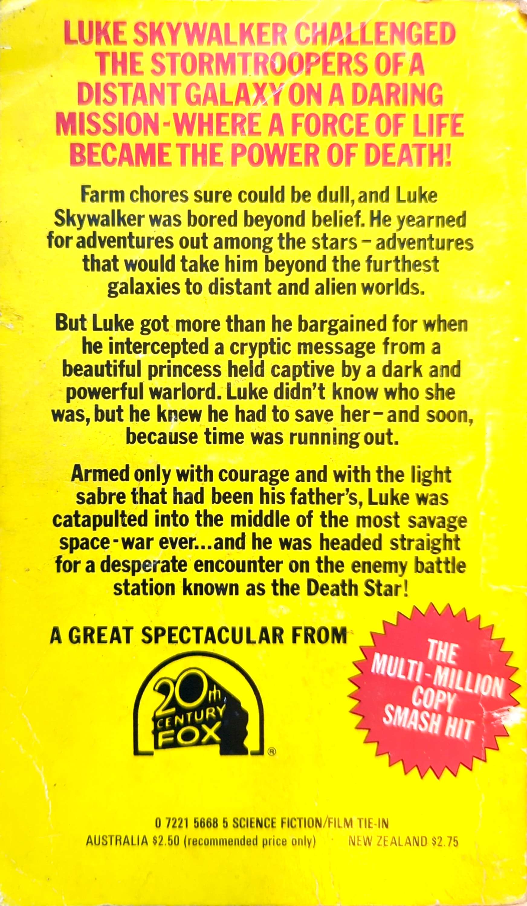 George Lucas - Star Wars Paperback Book (1977) With 16 Pages Colour Photos