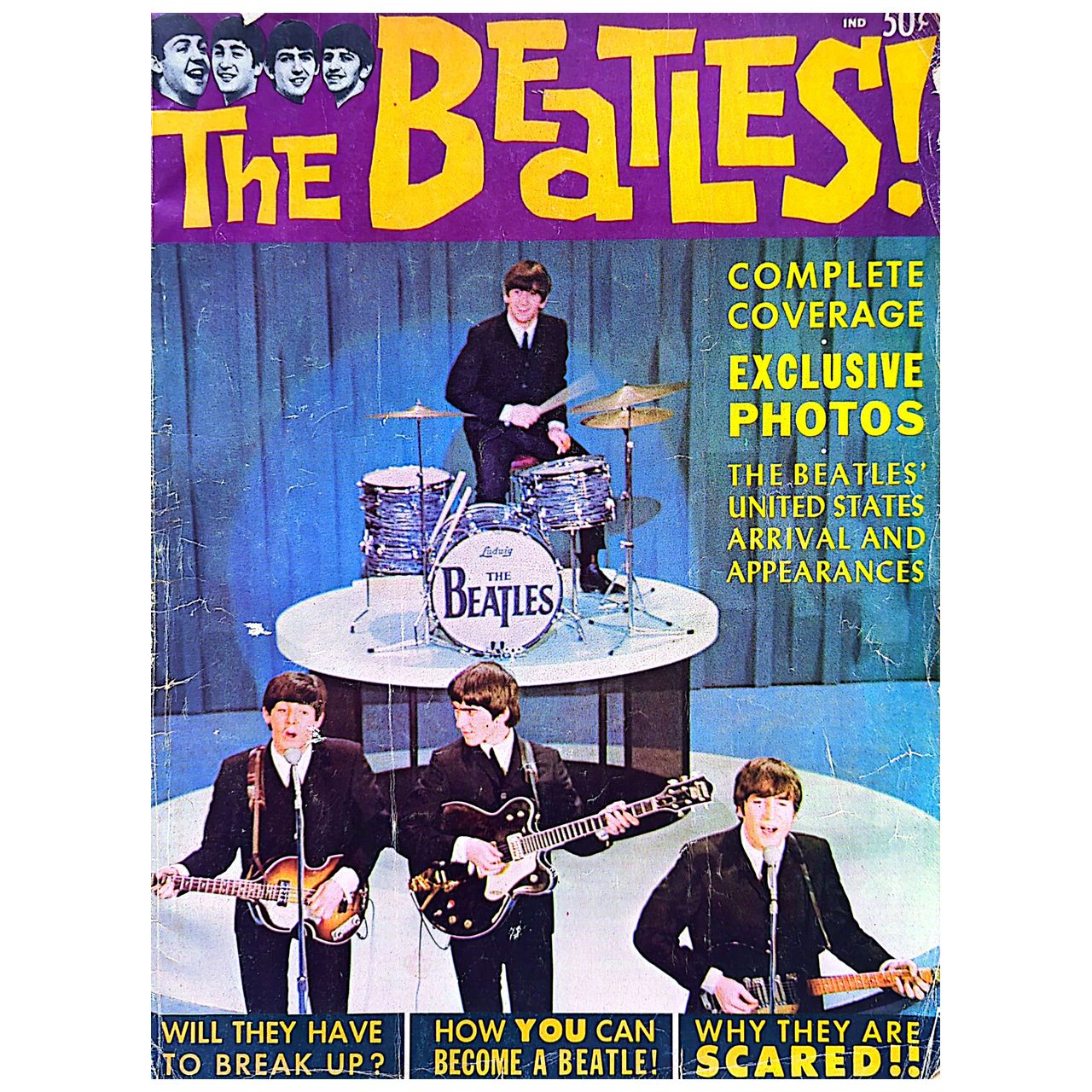 Beatles - 1964 Complete Coverage Of New York Appearance Magazine (Used)