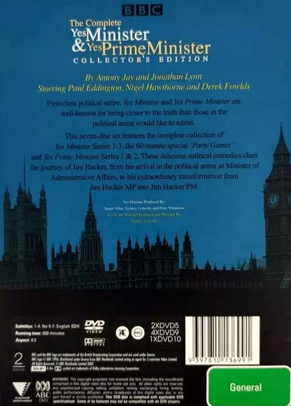 Paul Eddington - The Complete Yes Minister & Yes Prime Minister Collector's Edition 56DVD Boxset (New)